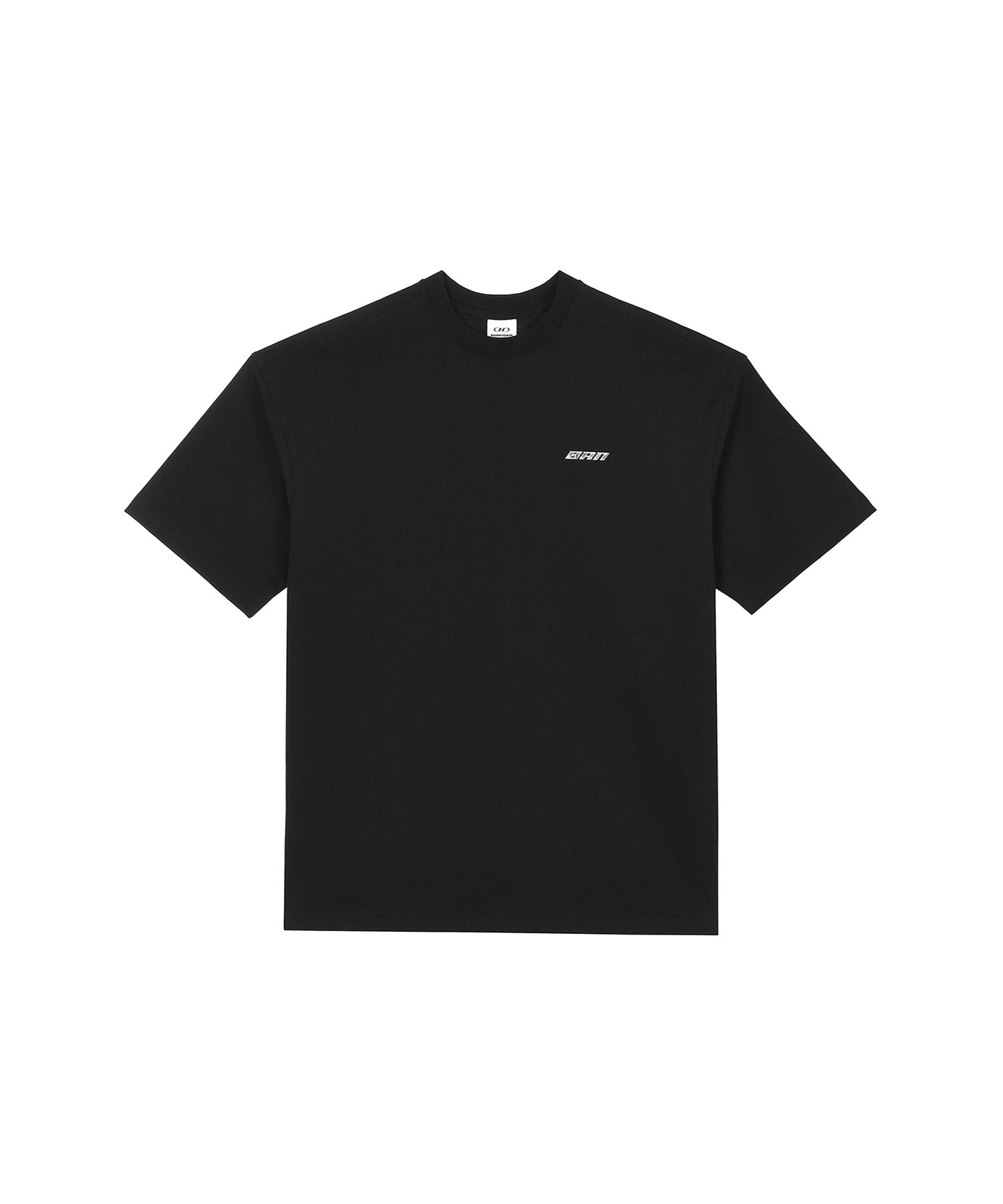 SILVER BRN SEMI OVER FIT T-SHIRTS [BLACK]