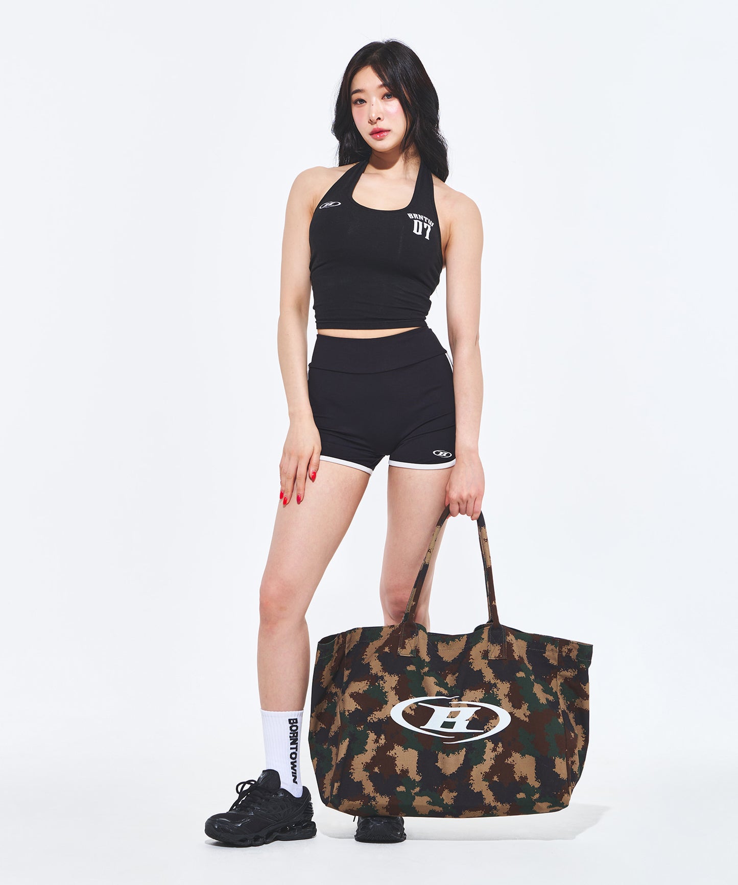 SYMBOL B LOGO SHOPPER BAG [CAMO]