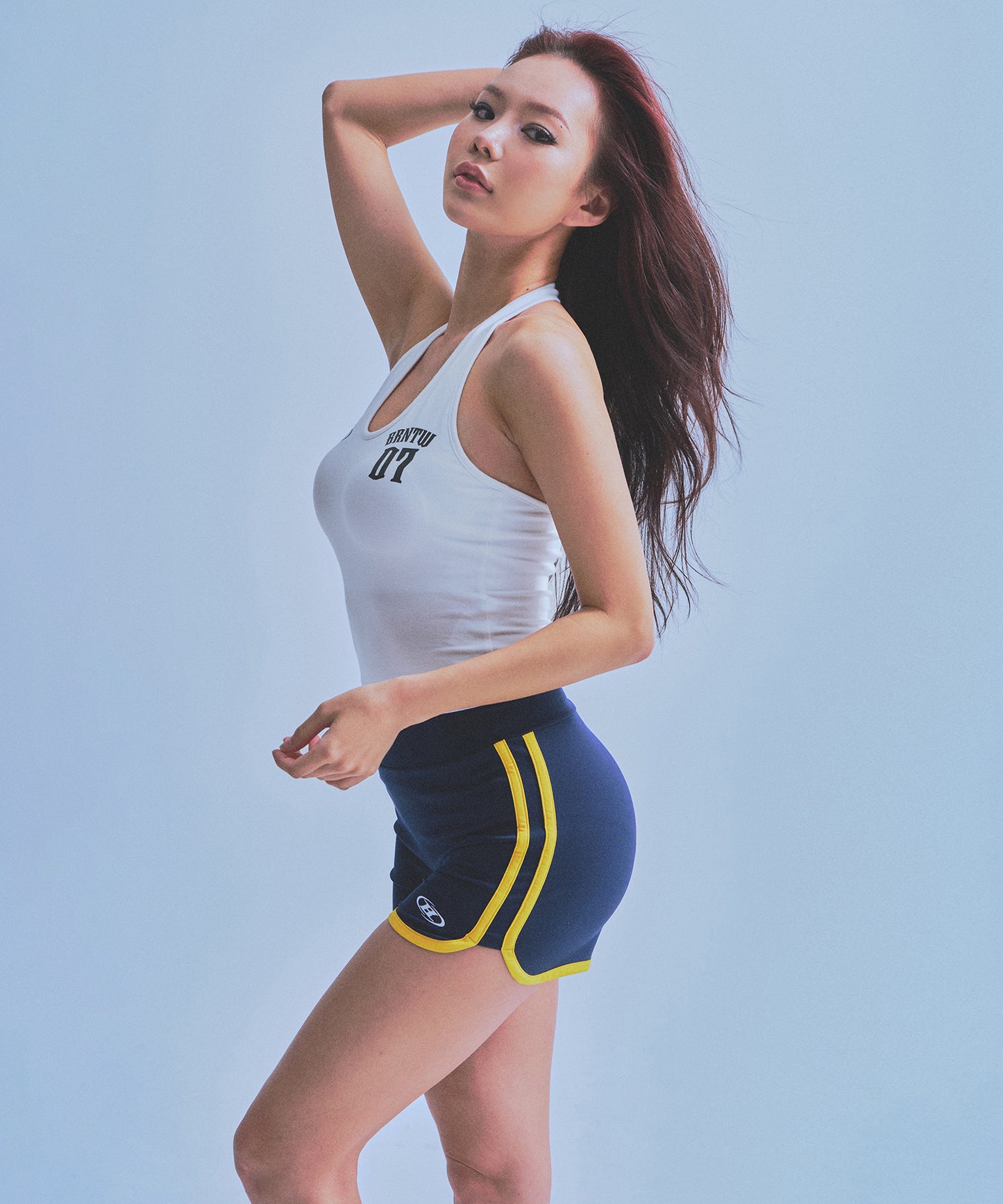 W 07 HALTERNECK SLEEVELESS [WHITE]