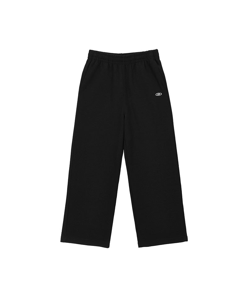 KNIT LIKE WIDE PANTS [BLACK]