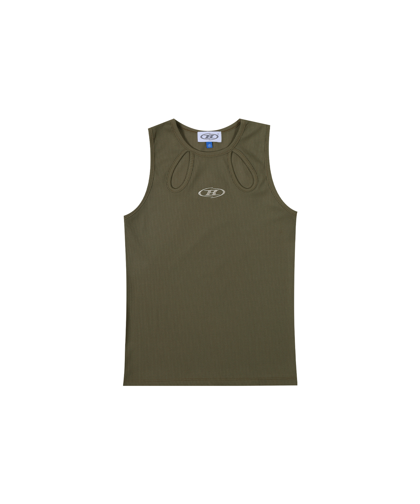 CUT-OUT TANK TOP [KHAKI]