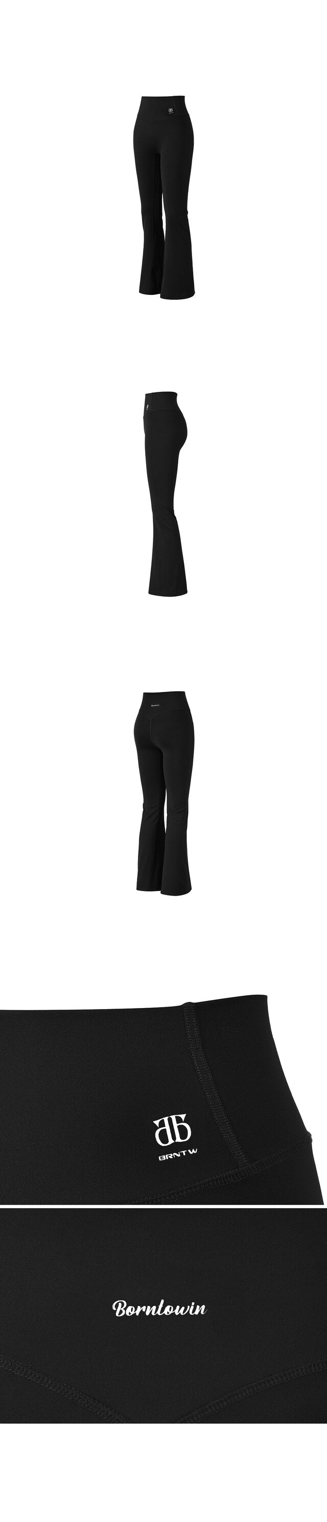WINNER SYMBOL B BOOTS CUT LEGGINGS [BLACK]