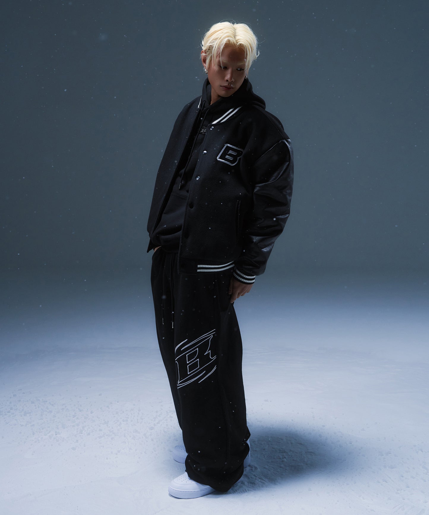 VARSITY QUILTING JACKET [BLACK]