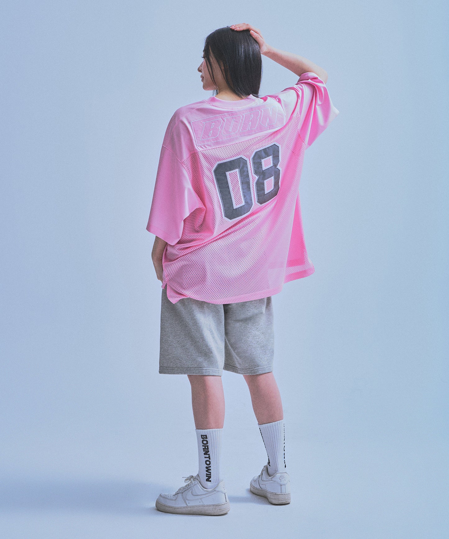 08 RUGBY JERSEY T-SHIRTS [PINK]