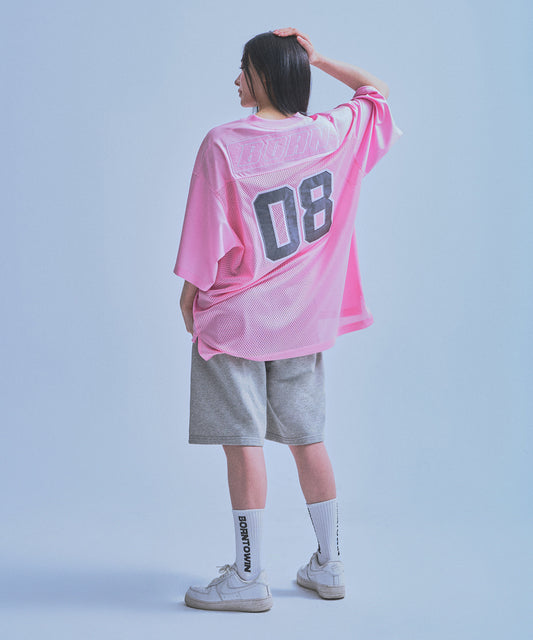 08 RUGBY JERSEY T-SHIRTS [PINK]