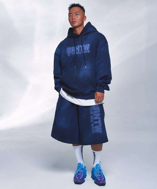 BRNTW SPRAY HOODIE [NAVY]