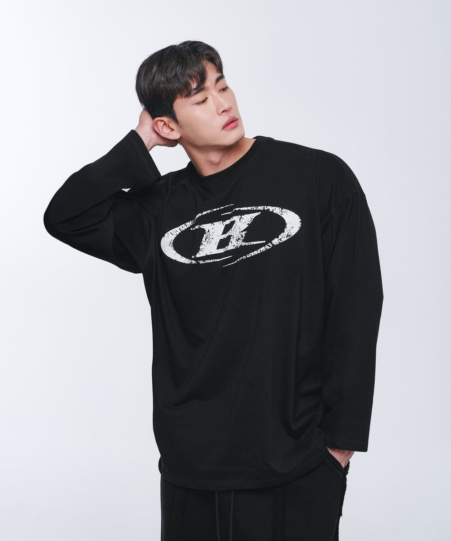 CRACK B SYMBOL LONGSLEEVE [BLACK]