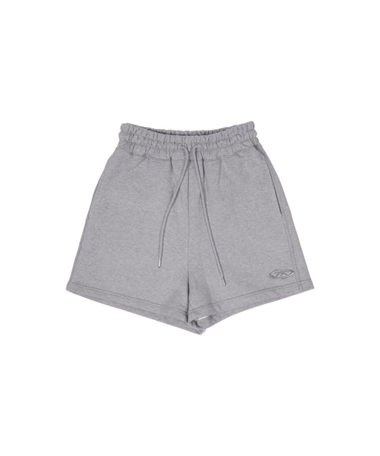 CHROME B LOGO SHORTS [MELANGE GREY]