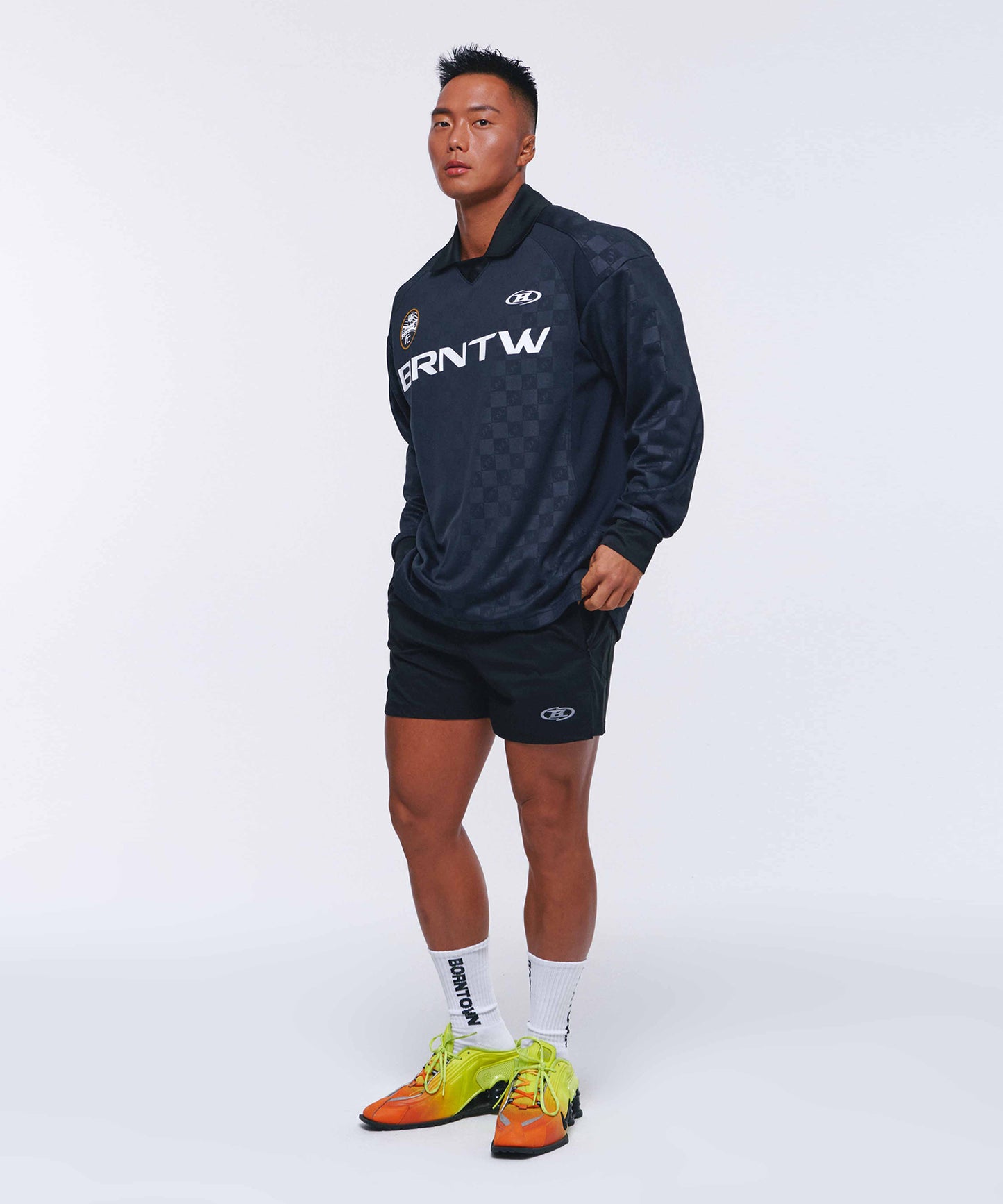 MONOGRAM SOCCER JERSEY [BLACK]