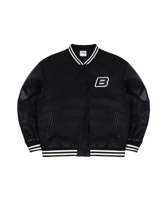 VARSITY QUILTING JACKET [BLACK]