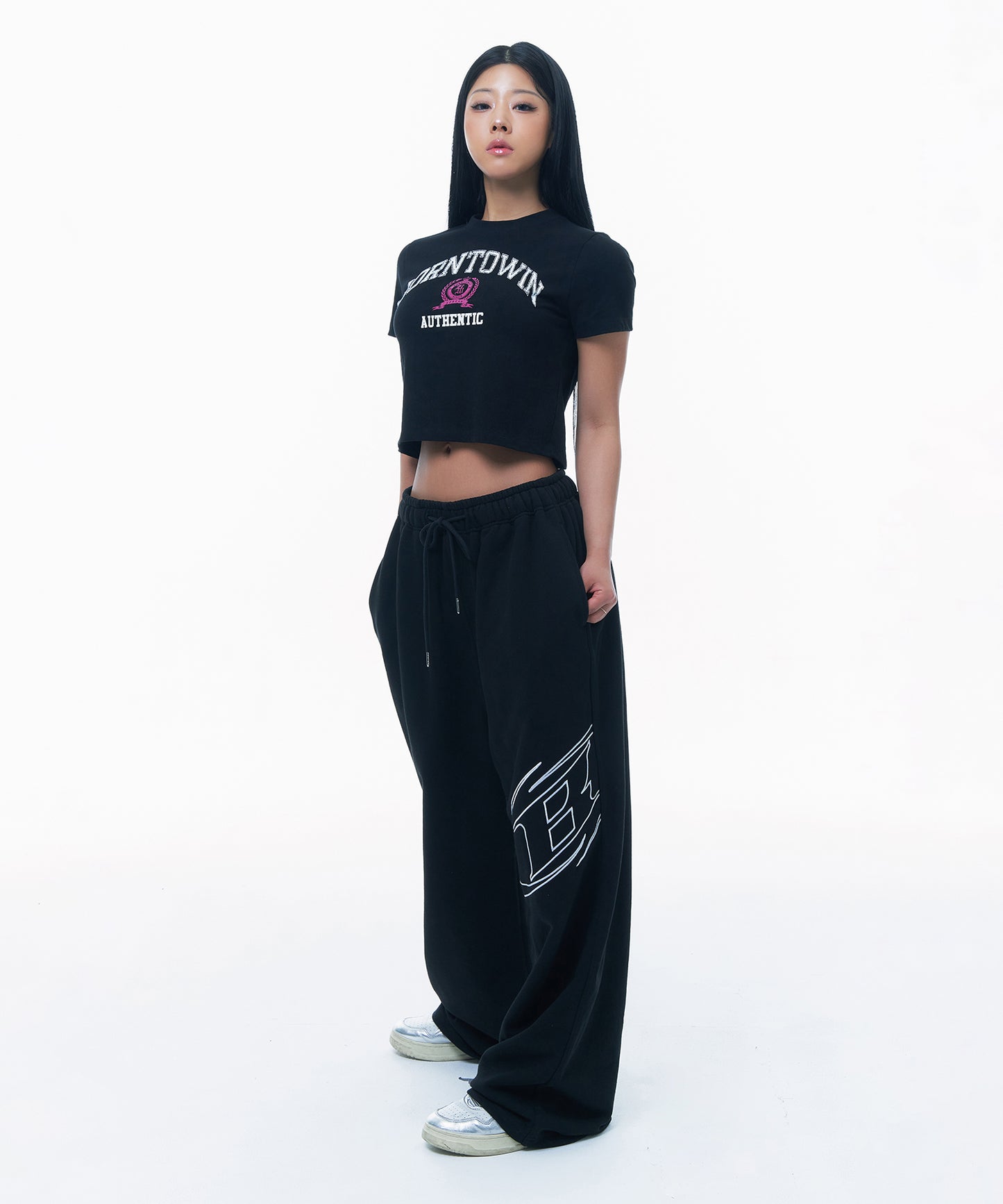 STROKE B WIDE PANTS [BLACK]