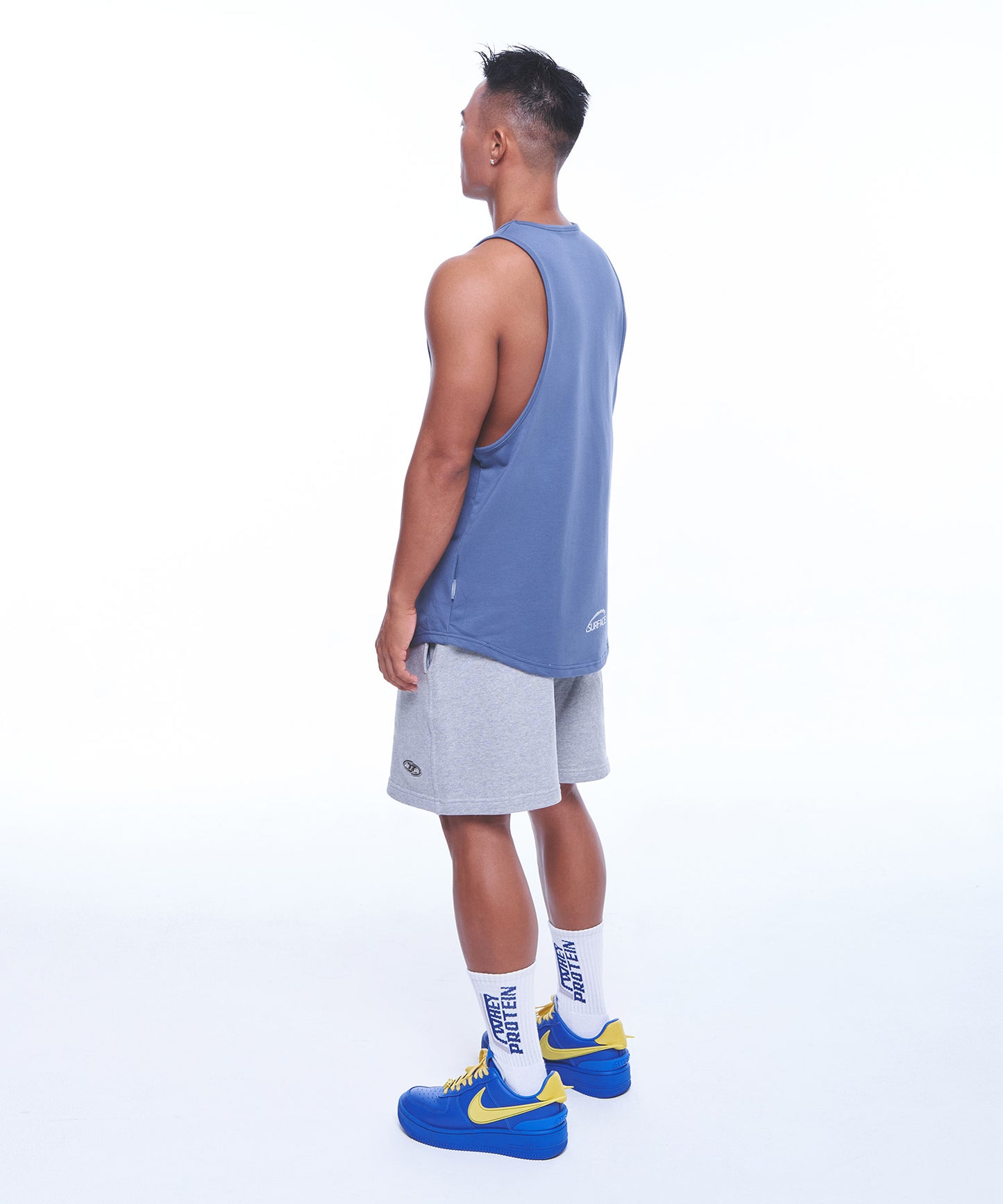 SILVER B LOGO NEW FIT SLEEVELESS  [DEAD BLUE]