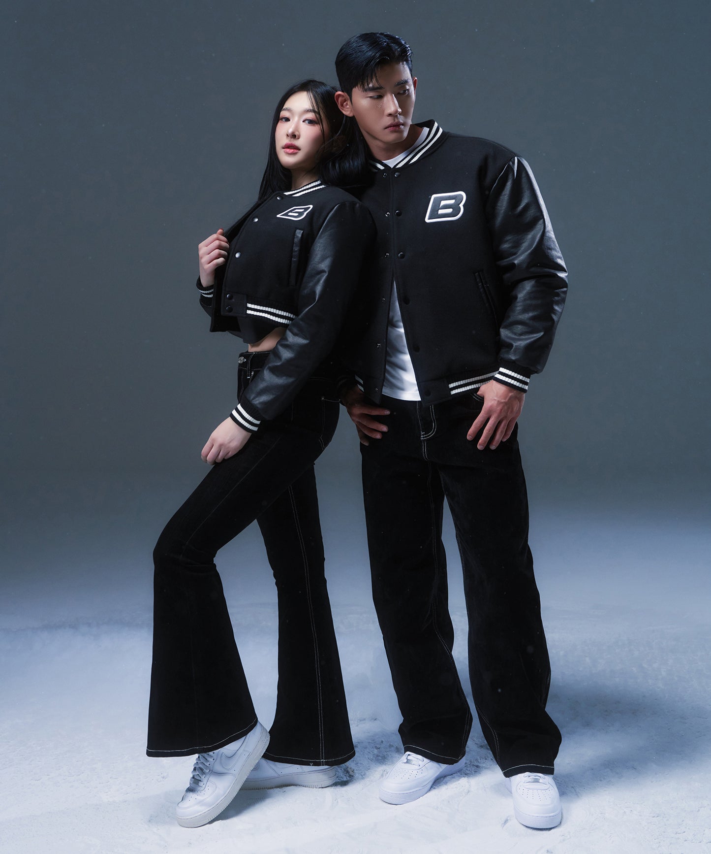 VARSITY QUILTING JACKET [BLACK]