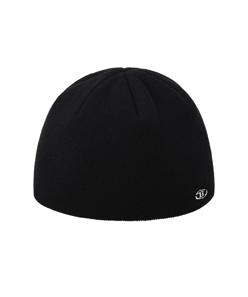 SYMBOL B PENDANT BEANIE [BLACK]
