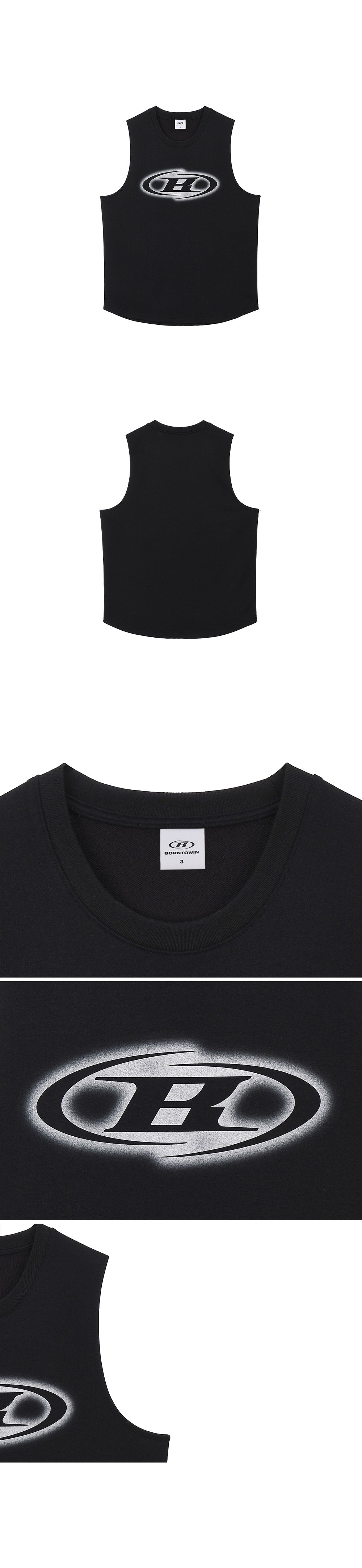 BIG SYMBOL COMFORT FIT SLEEVELESS [BLACK]