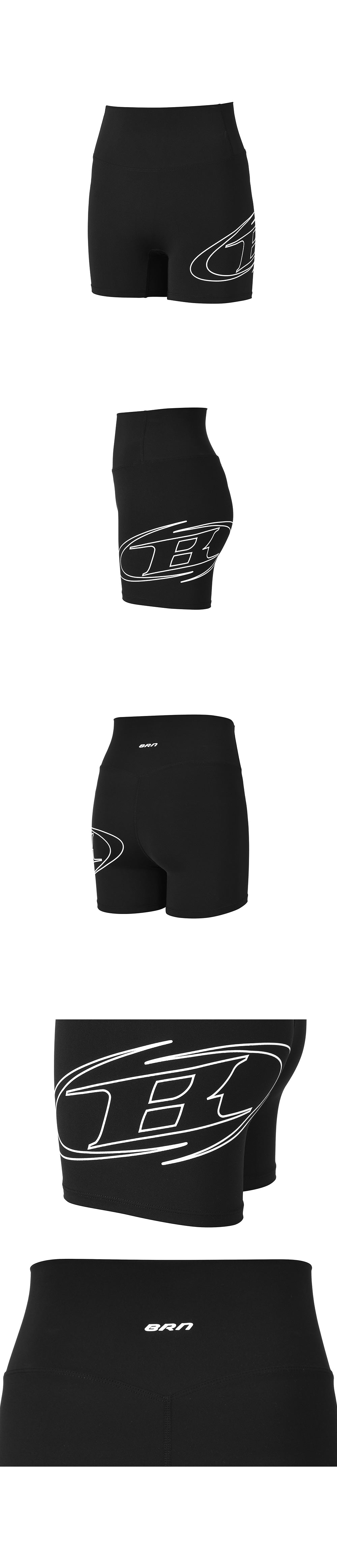 W STROKE B 3.5 BIKER SHORTS [BLACK]
