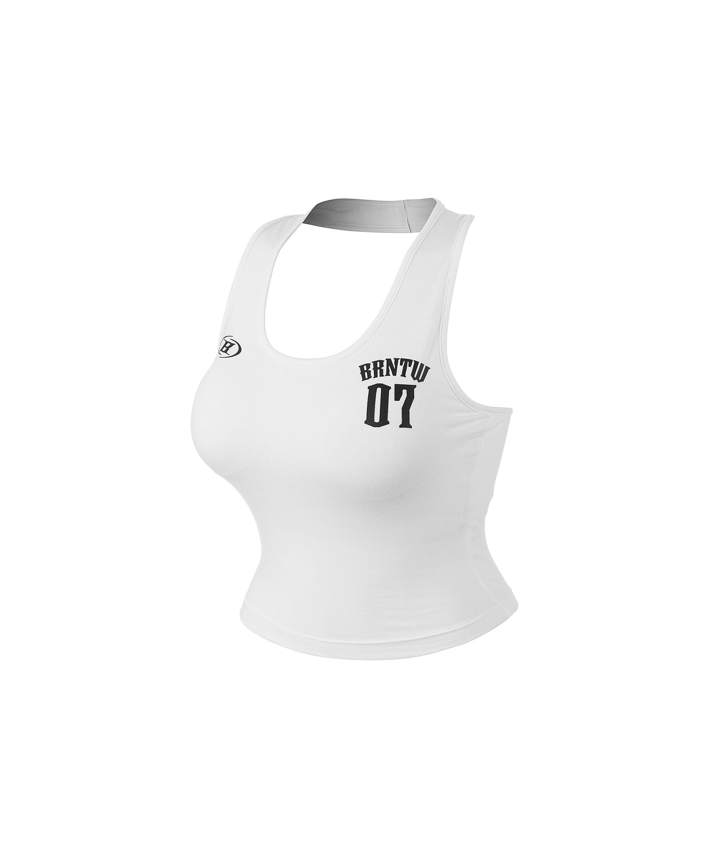 W 07 HALTERNECK SLEEVELESS [WHITE]