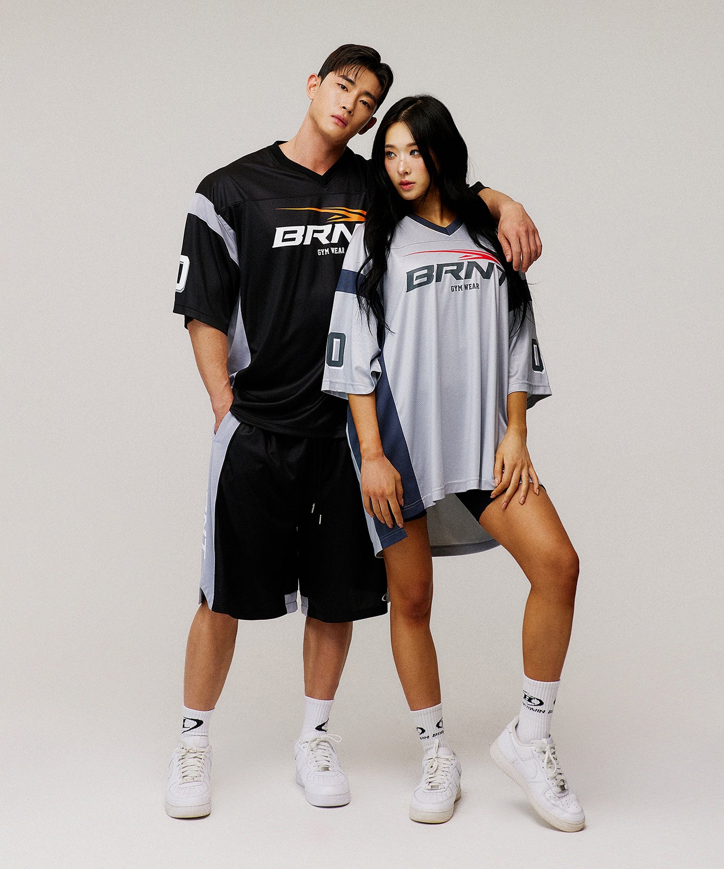 [4/7 Sale] MESH FOOTBALL JERSEY T-SHIRTS [BLACK]