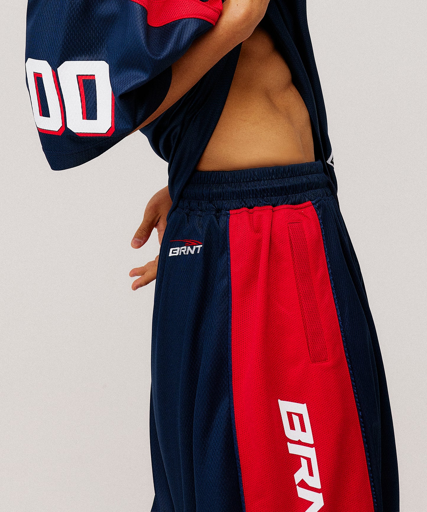 [4/7 Sale] MESH FOOTBALL JERSEY BERMUDA PANTS [NAVY]