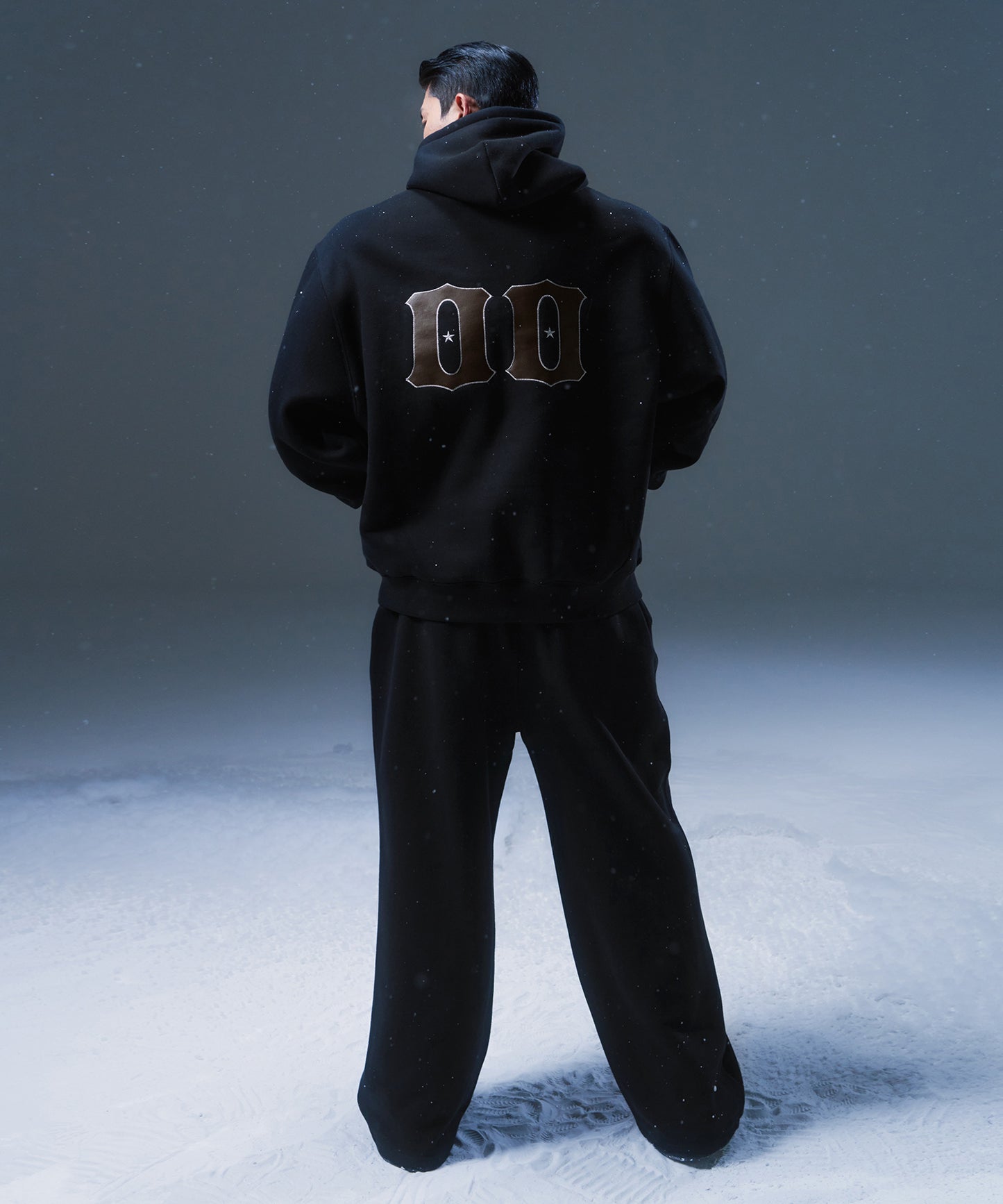 FLEECE BRNTW FOOTBALL CLUB OVER FIT HOODIE [BLACK]