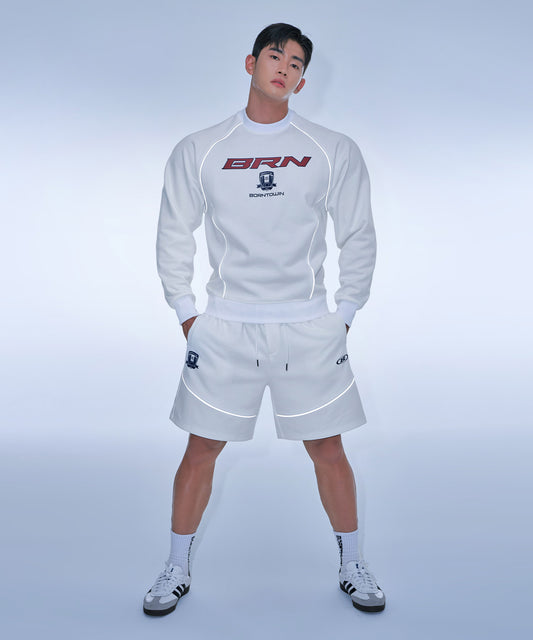 BRN SILVER LINE JERSEY SWEATSHIRTS [IVORY]