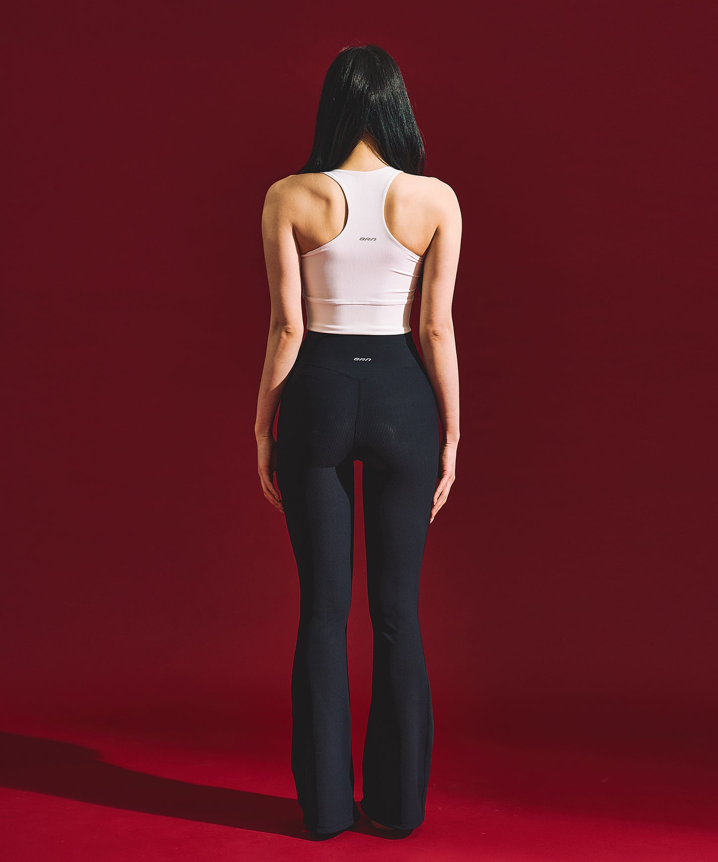 W B-FLEX BOOTS CUT LEGGINGS [BLACK]