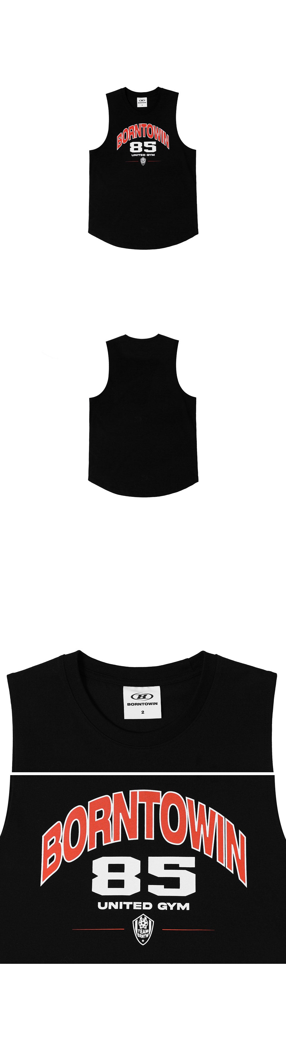 85 GYM COMFORT FIT SLEEVELESS [BLACK]