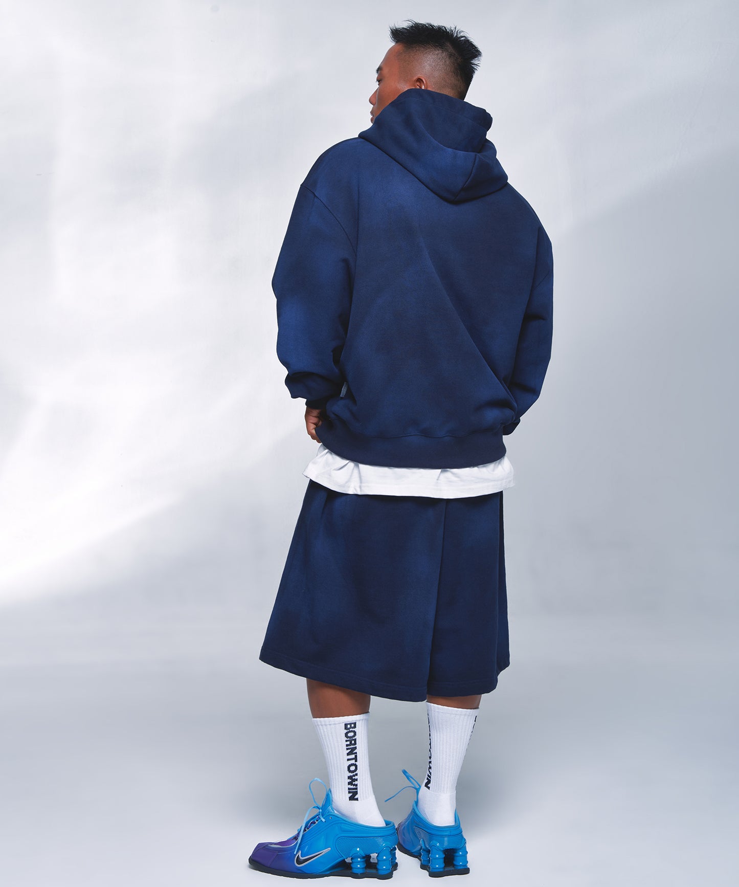 BRNTW SPRAY HOODIE [NAVY]