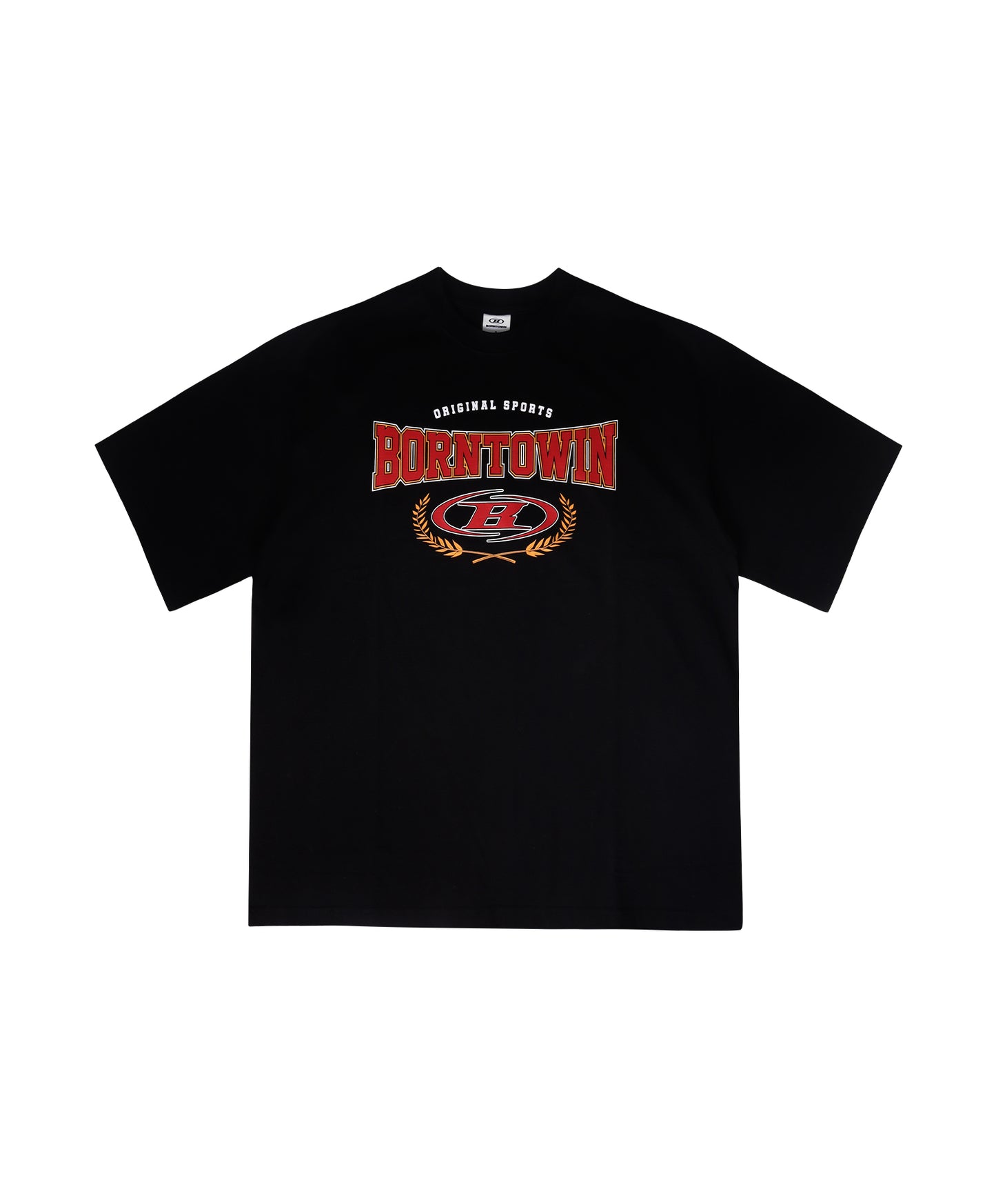 IN STOCK* SYMBOL B VICTORY SEMI OVER FIT T-SHIRTS [BLACK]