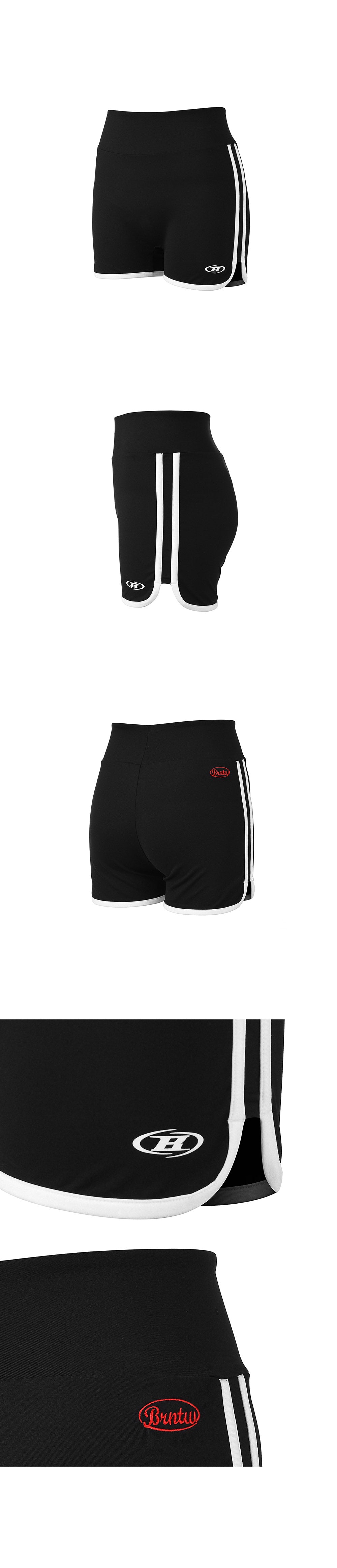 W BRNTW MICRO SHORTS [BLACK]