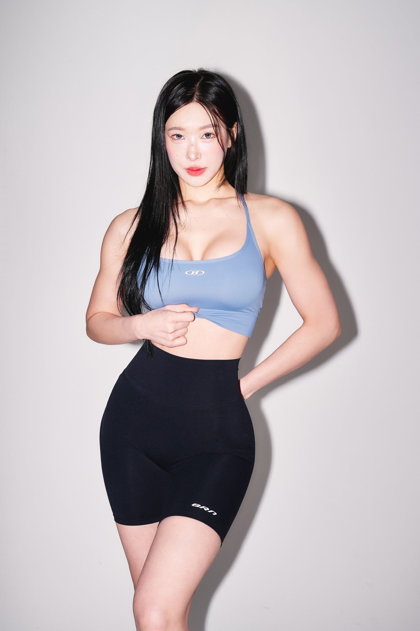 IN STOCK* W CROSS BACK BRA TOP [BLUE]