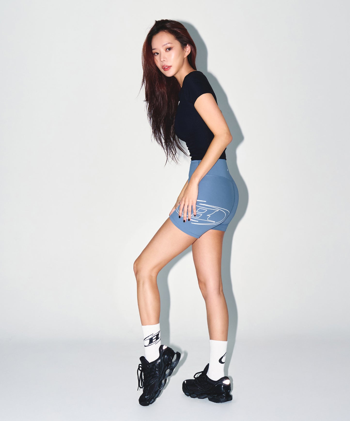 W STROKE B 3.5 BIKER SHORTS [BLUE]