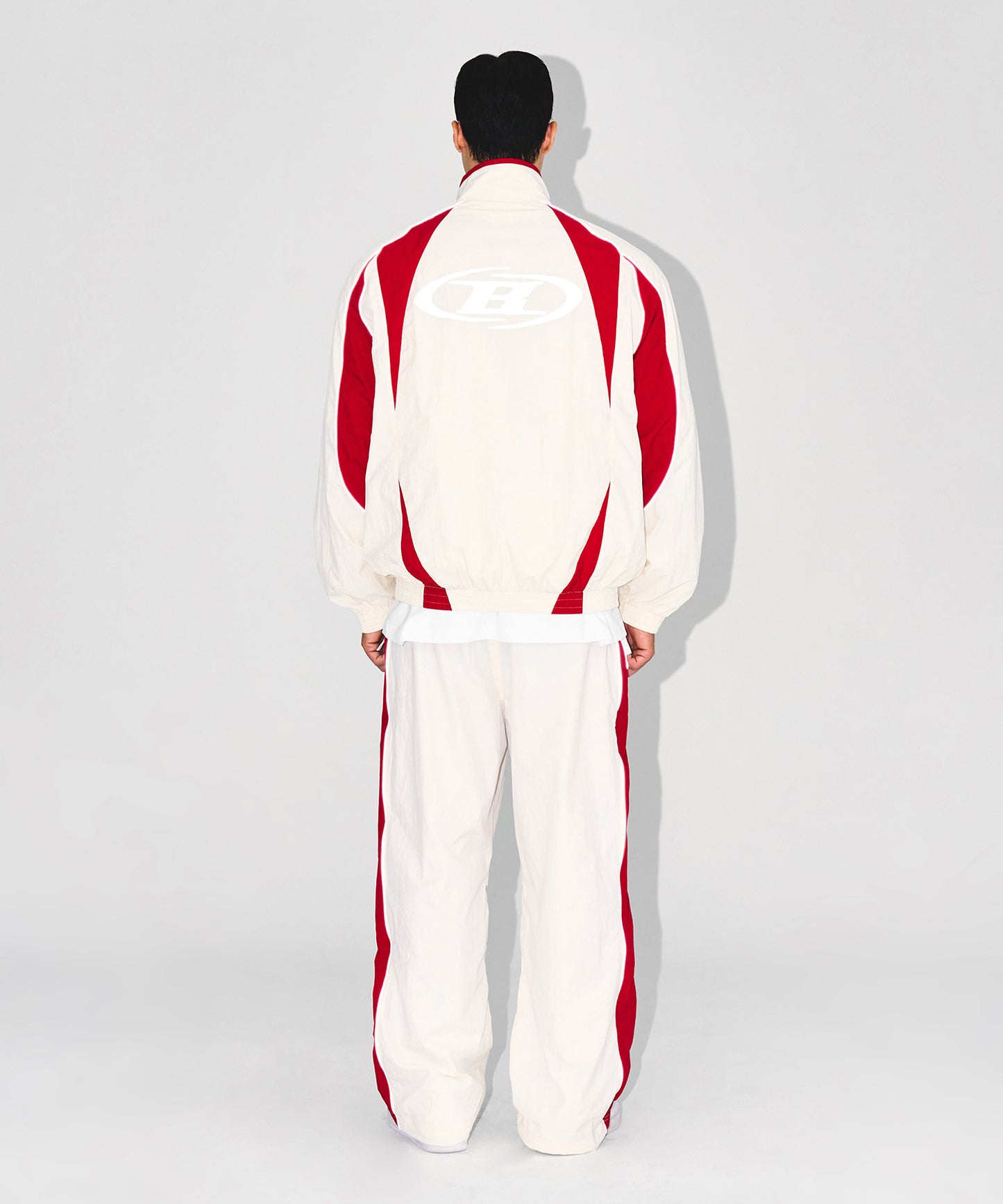 NYLON BLOCK JACKET [WHITE]