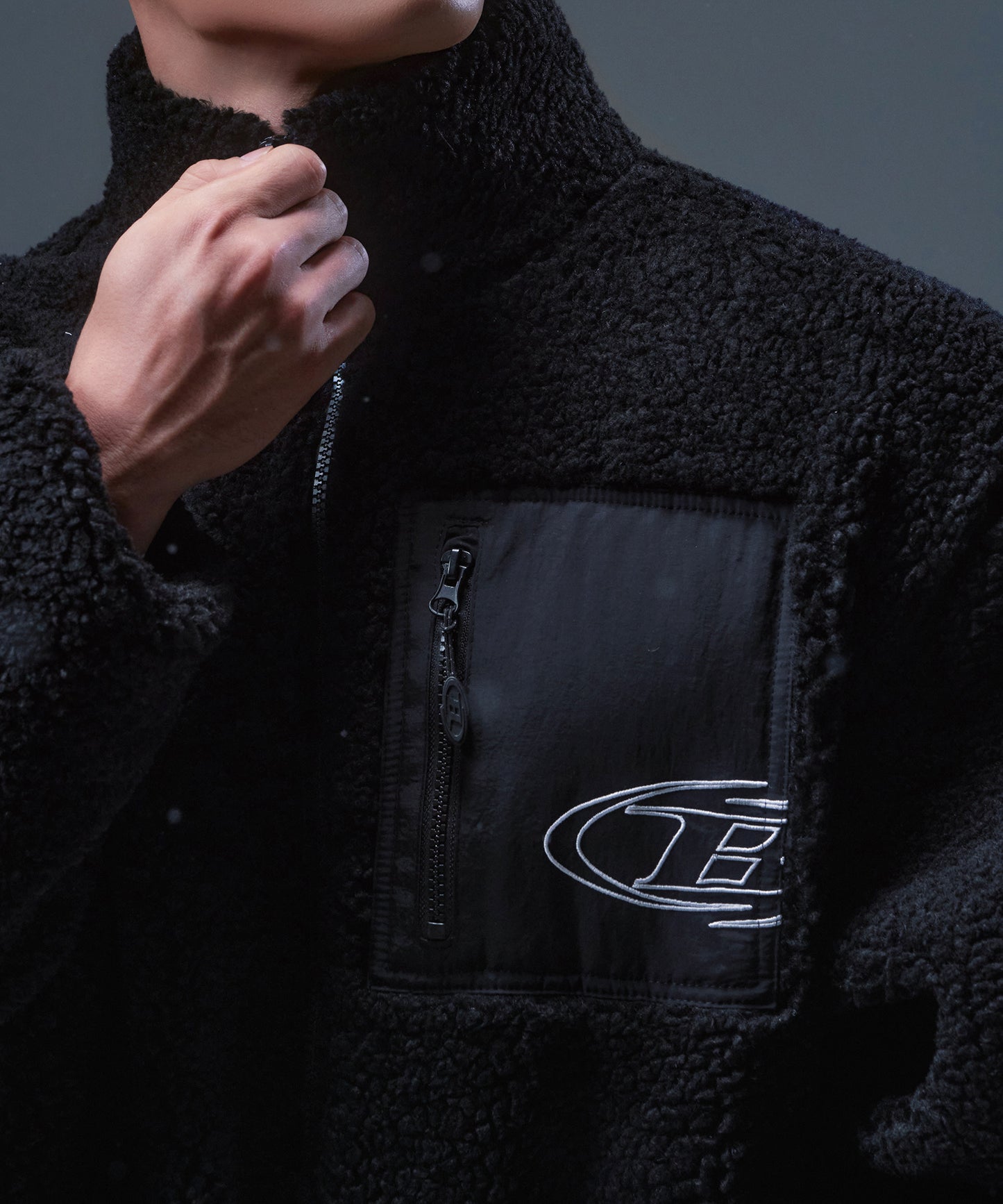 STROKE B SHERPA JACKET [BLACK]