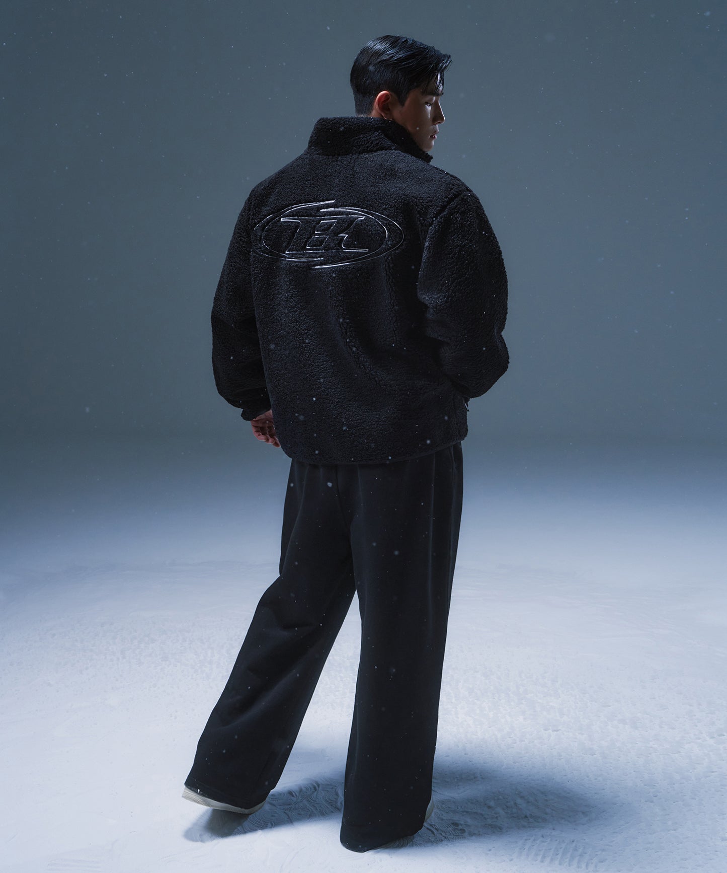 STROKE B SHERPA JACKET [BLACK]