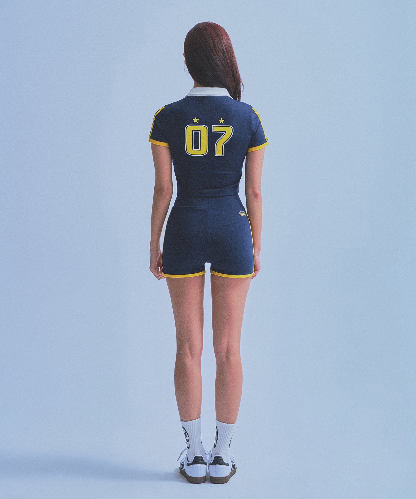 W BRNTW MICRO SHORTS [NAVY]