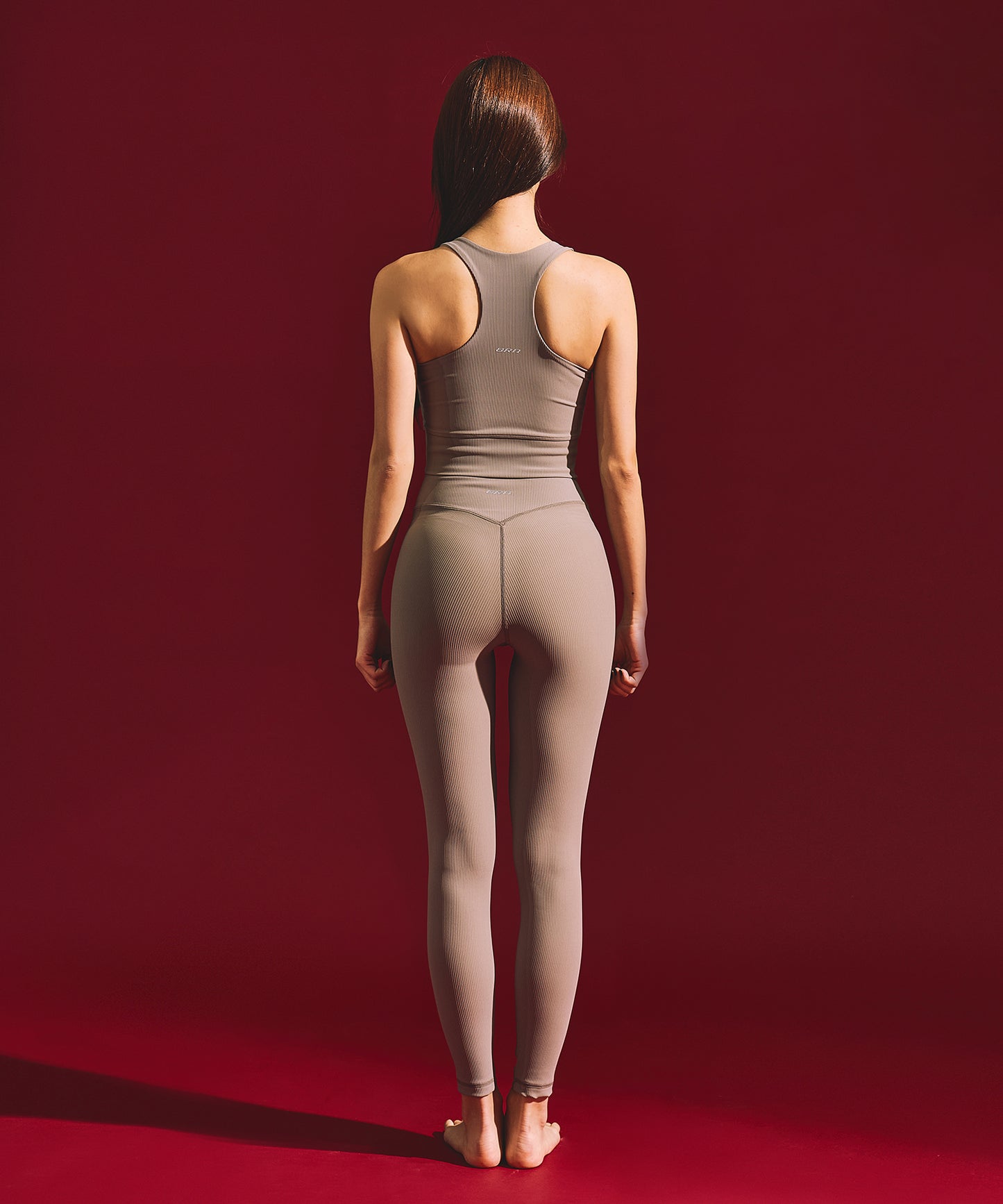 W B-FLEX LONG LEGGINGS [BROWN]