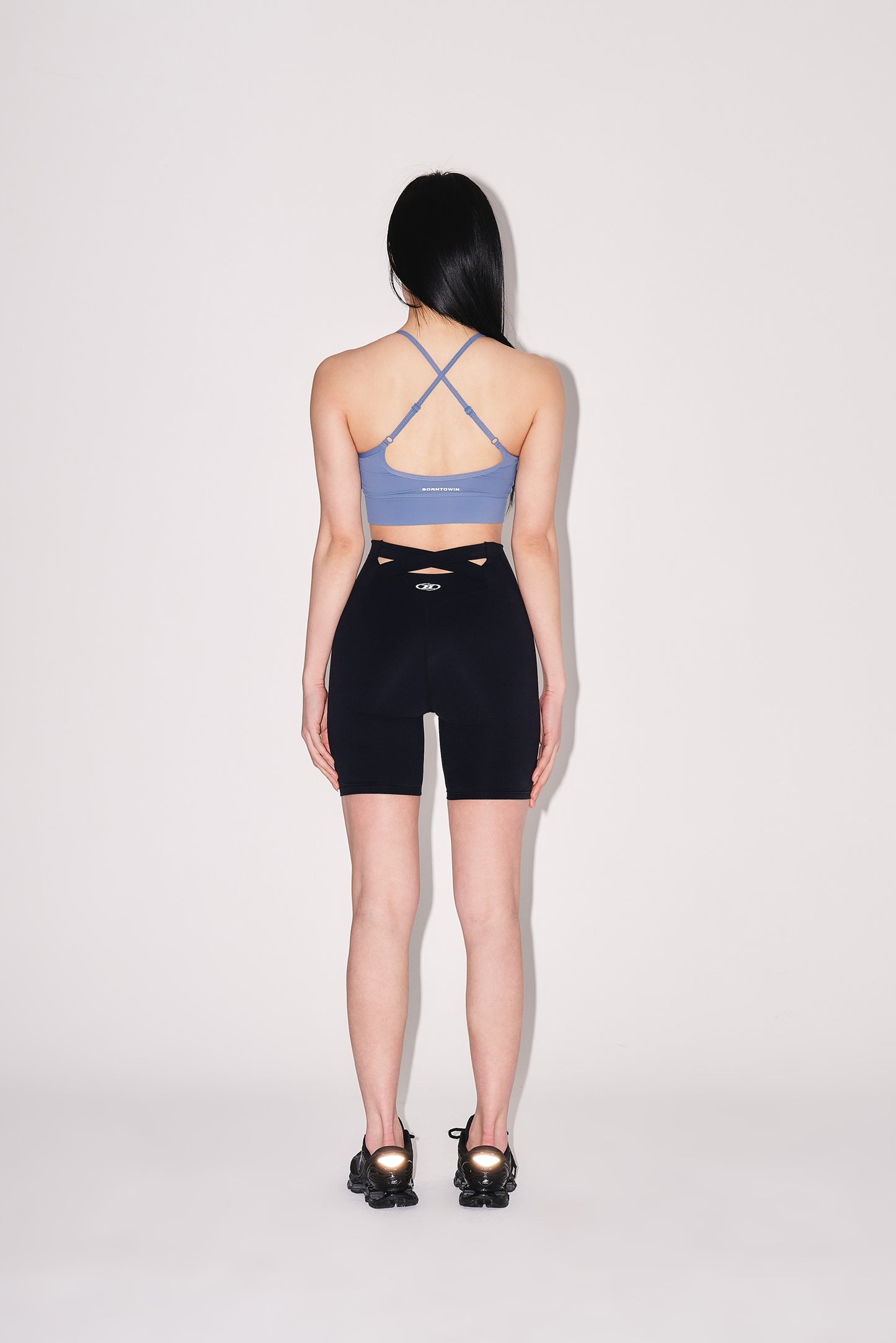 IN STOCK* W CROSS BACK BRA TOP [BLUE]