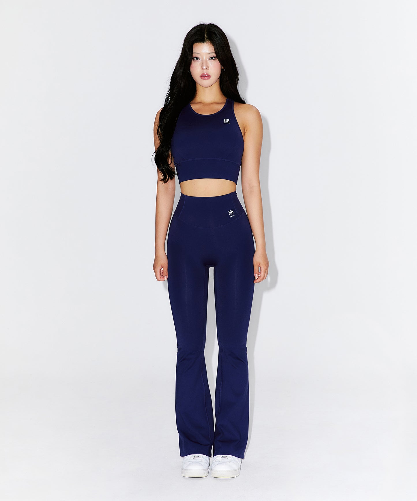 WINNER SYMBOL B BOOTS CUT LEGGINGS [NAVY]