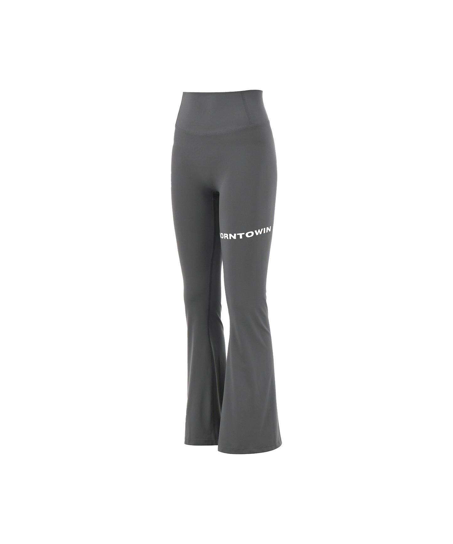 BORNTOWIN LINE BOOTS CUT LEGGINGS [GREY]