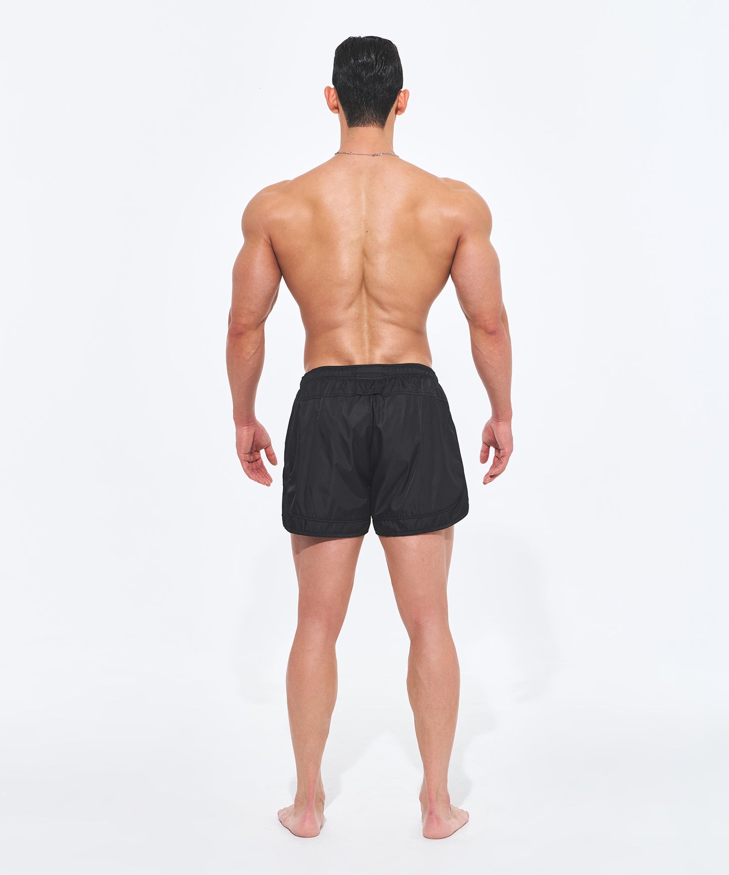 SYMBOL B PIPING WATER SHORTS [BLACK]