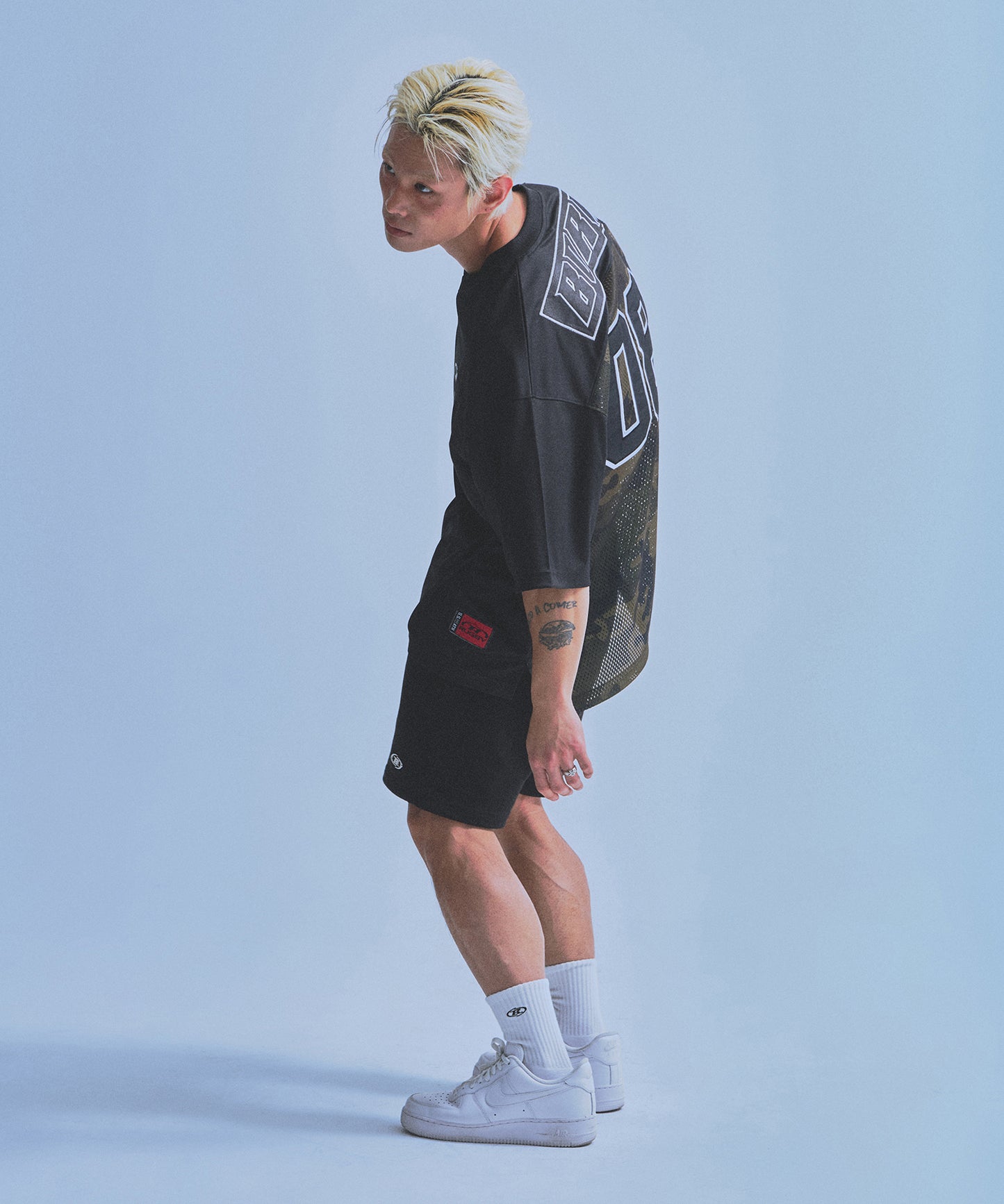 CHROME B HALF PANTS_SHORT VER [BLACK]