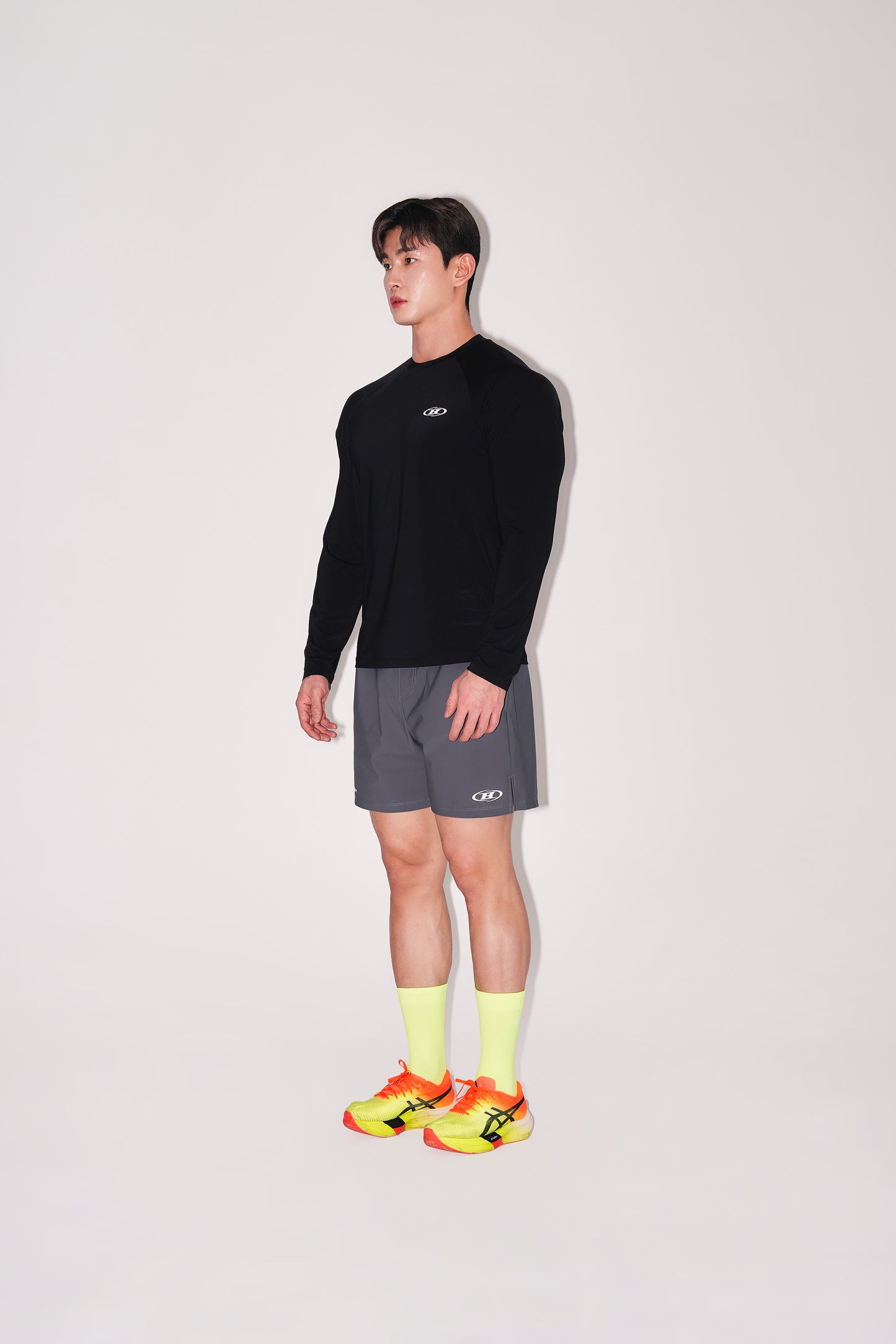 BRN SQUARE QUICK DRY LONG SLEEVE [BLACK]