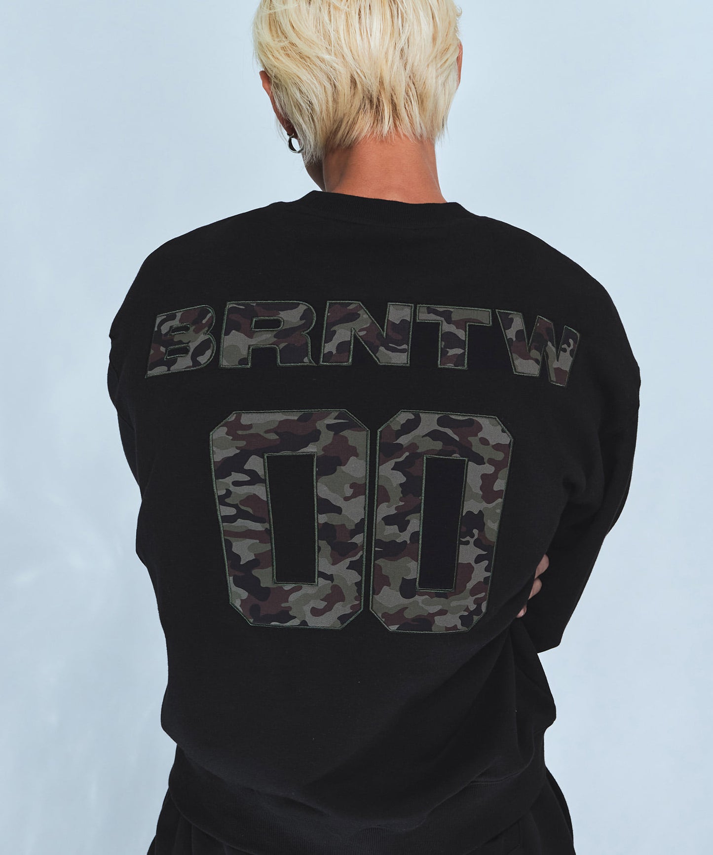 CAMO BRNTW SWEATSHIRTS [BLACK]