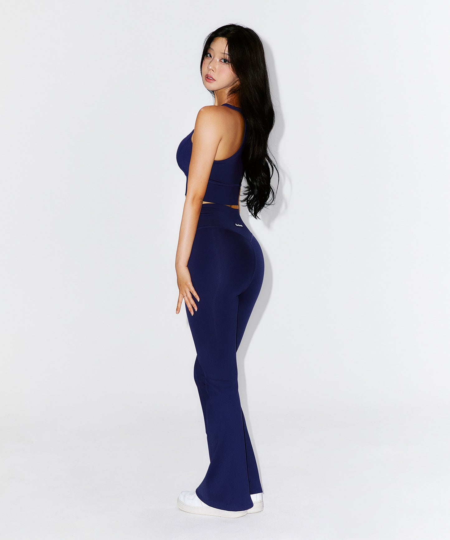 IN STOCK* WINNER SYMBOL B BOOTS CUT LEGGINGS [NAVY]