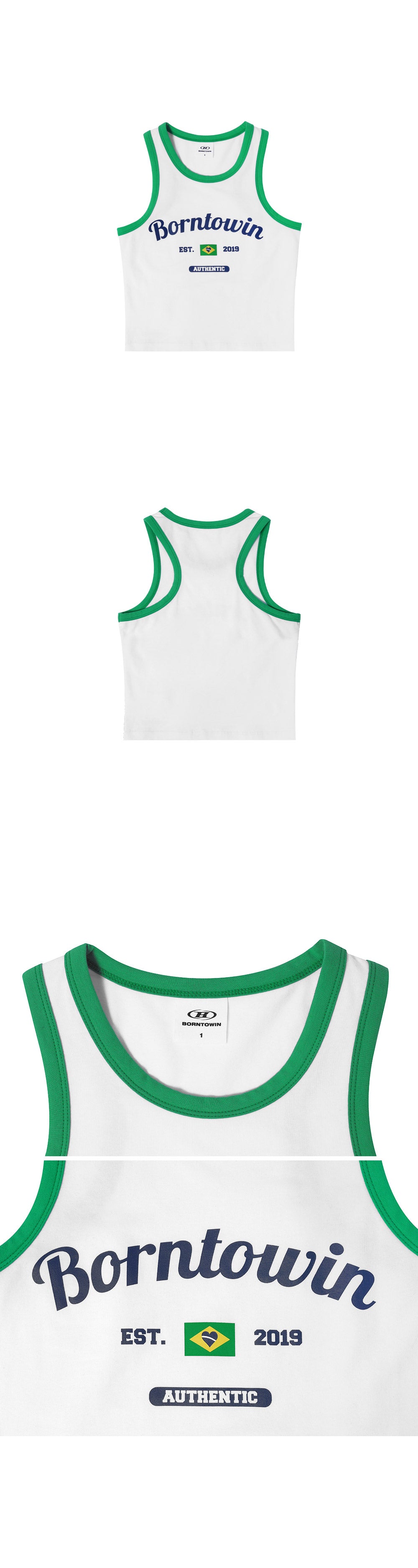 COLOR MIX LOGO TANK TOP [WHITE]