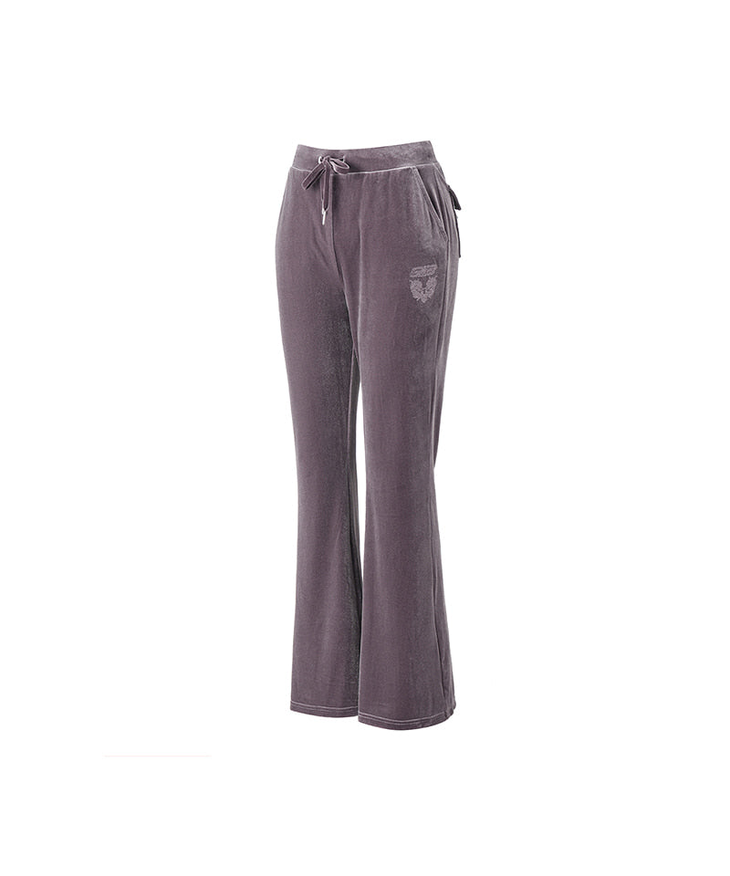 W DOUBLE B VELVET BOOTS CUT PANTS [ASH PURPLE]