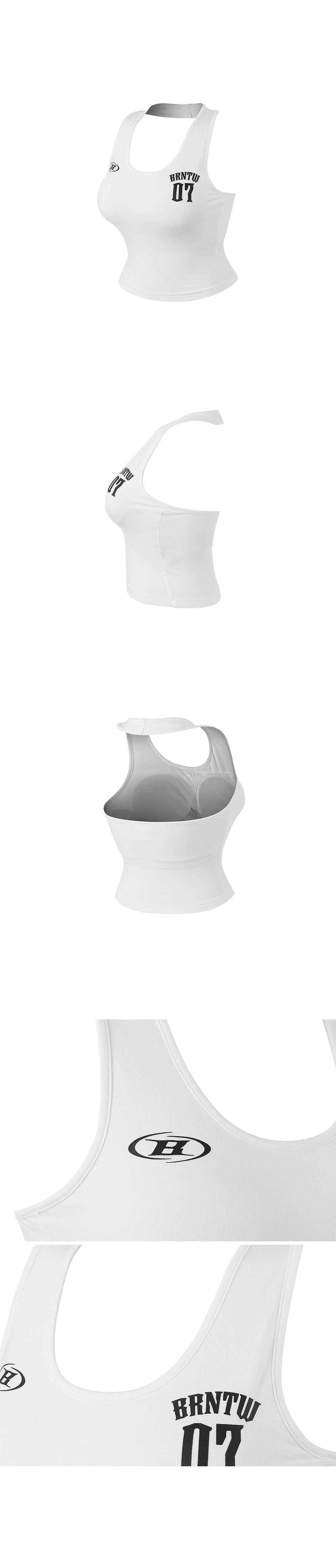 W 07 HALTERNECK SLEEVELESS [WHITE]