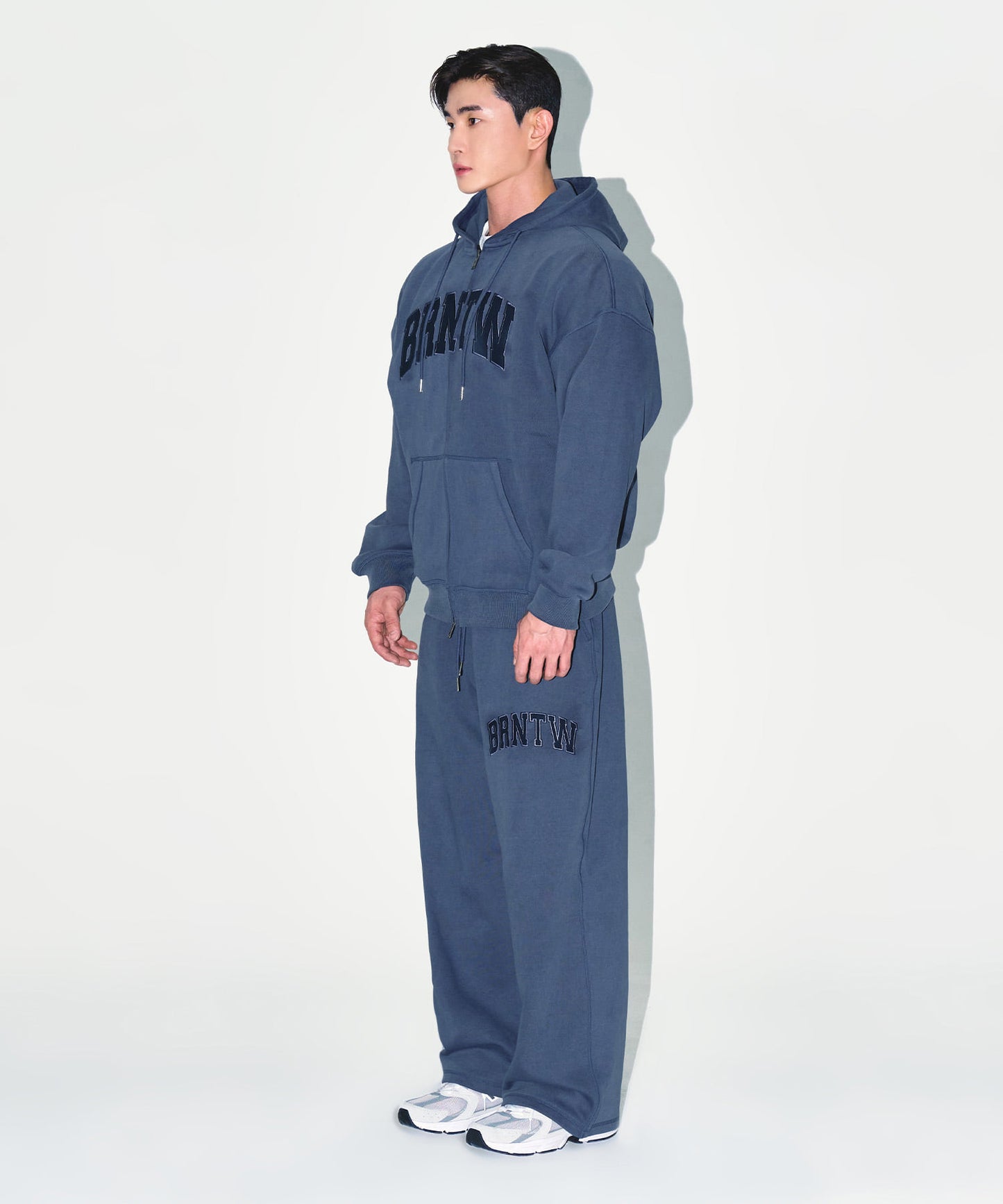 [12/16 Delivery] PIGMENT DYEING HOODIE ZIP-UP [BLUE]