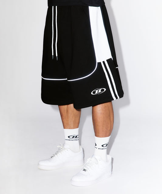 WINNER REFLECTIVE BERMUDA PANTS [BLACK]